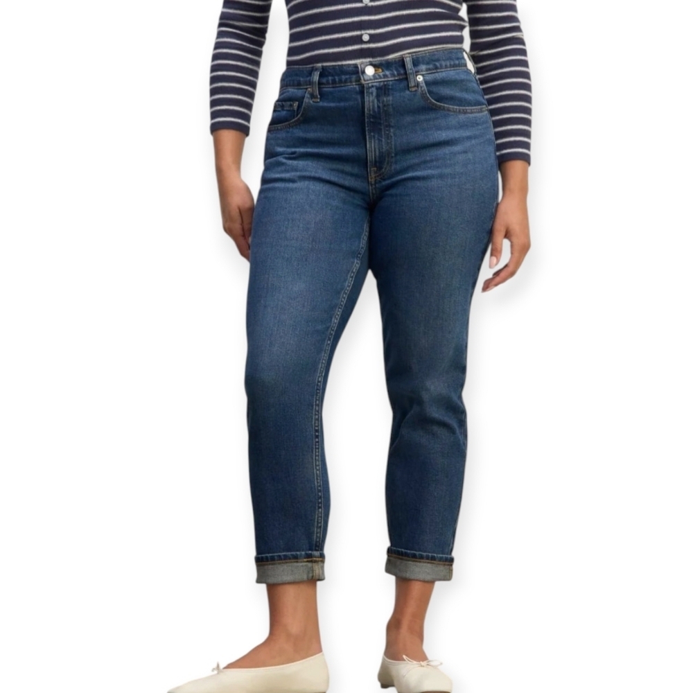 Everlane The Super Soft Relaxed Jeans Straight Leg Ankle Length Size 26R